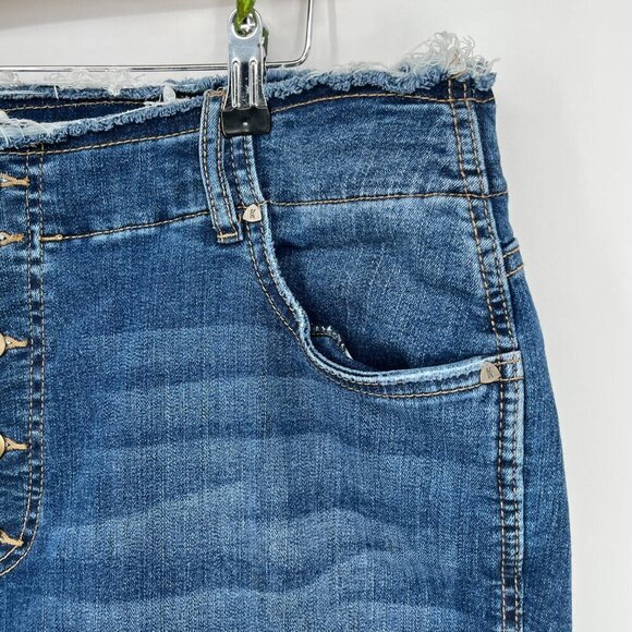 Kut from the Kloth Womens Plus Size 20W Jeans High Rise Skinny  Raw Hem  Waist - Picture 5 of 16